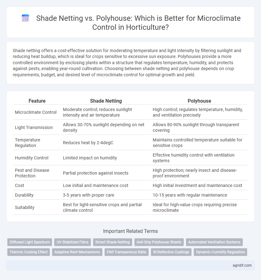 Shade Netting vs. Polyhouse: Which is Better for Microclimate Control in Horticulture?