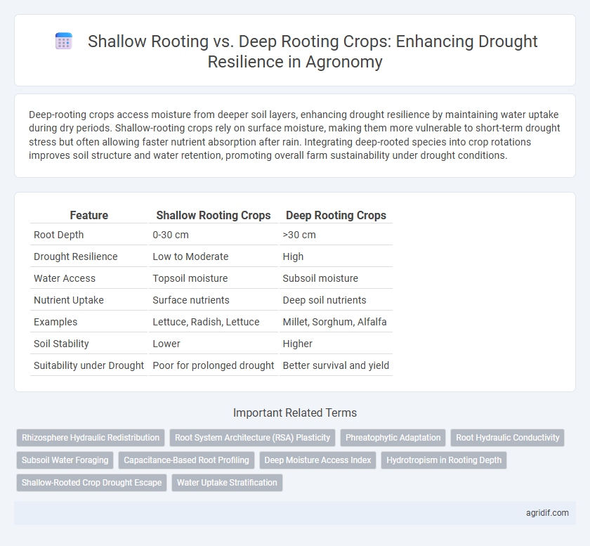 Shallow Rooting vs. Deep Rooting Crops: Enhancing Drought Resilience in Agronomy