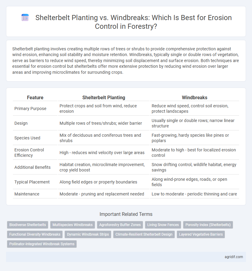 Shelterbelt Planting vs. Windbreaks: Which Is Best for Erosion Control in Forestry?