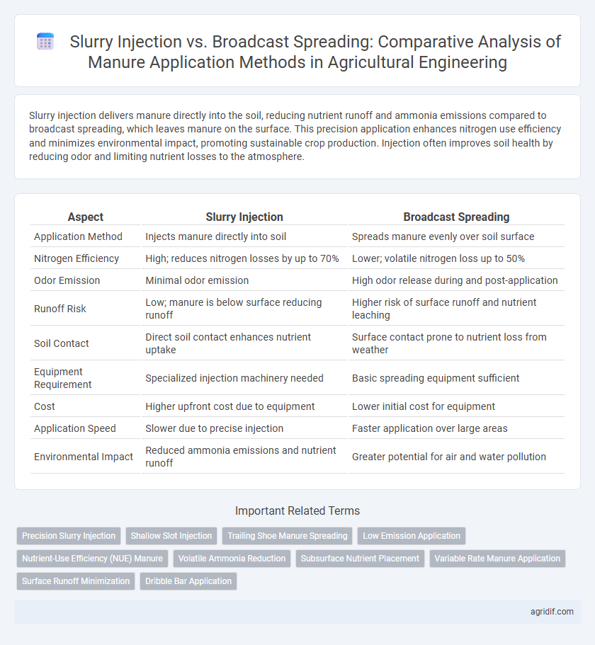 Slurry Injection vs. Broadcast Spreading: Comparative Analysis of Manure Application Methods in Agricultural Engineering