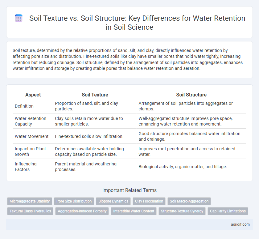 Soil Texture vs. Soil Structure: Key Differences for Water Retention in Soil Science