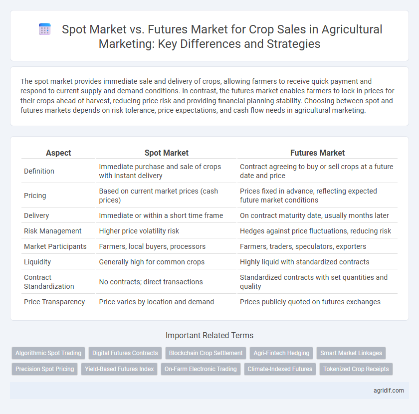 Spot Market vs. Futures Market for Crop Sales in Agricultural Marketing: Key Differences and Strategies