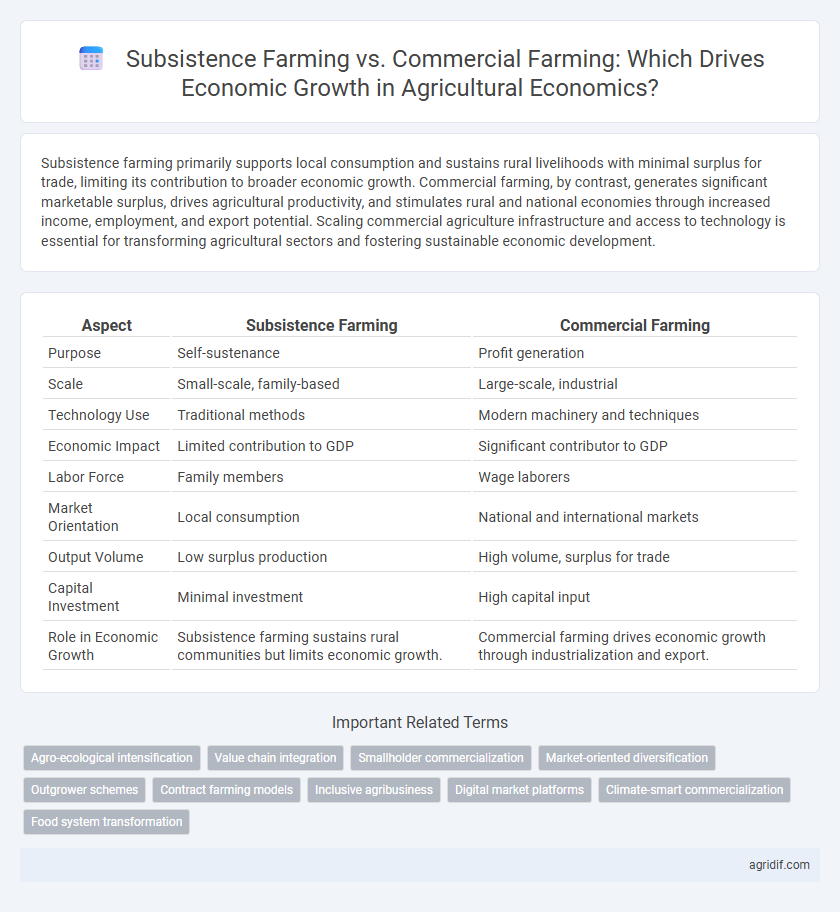 Subsistence Farming vs. Commercial Farming: Which Drives Economic Growth in Agricultural Economics?