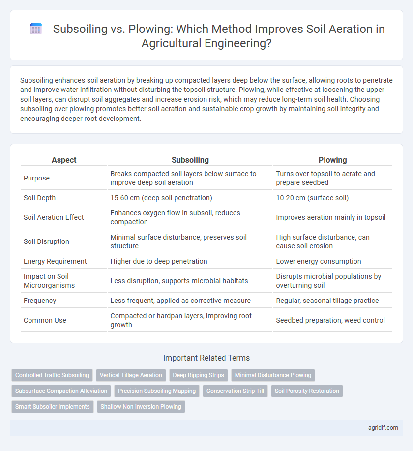 Subsoiling vs. Plowing: Which Method Improves Soil Aeration in Agricultural Engineering?