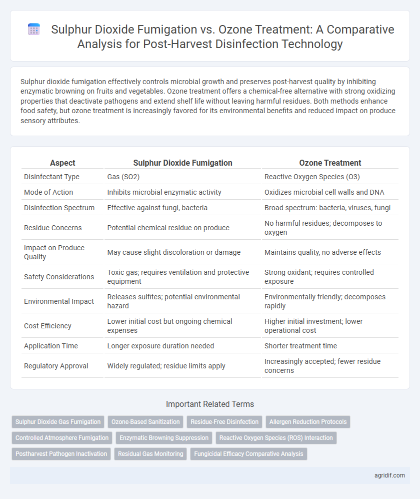Sulphur Dioxide Fumigation vs. Ozone Treatment: A Comparative Analysis for Post-Harvest Disinfection Technology