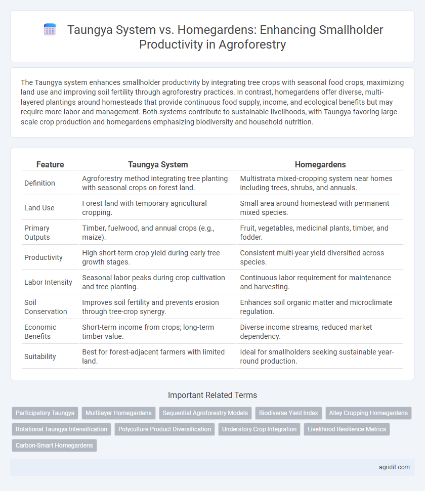 Taungya System vs. Homegardens: Enhancing Smallholder Productivity in Agroforestry