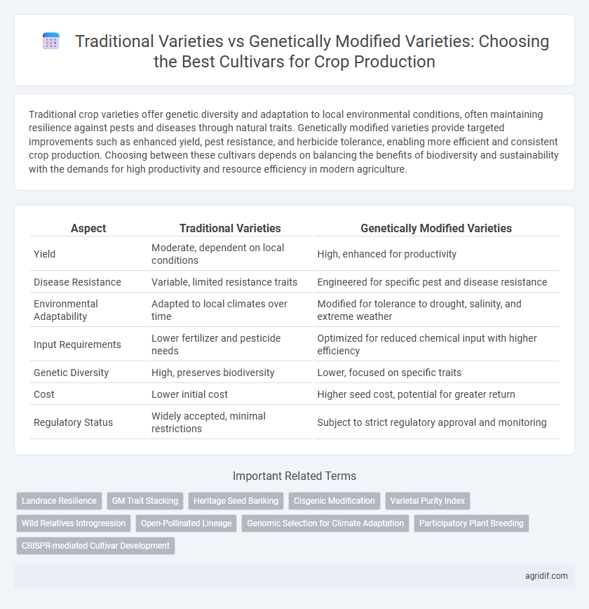 Traditional Varieties vs Genetically Modified Varieties: Choosing the Best Cultivars for Crop Production