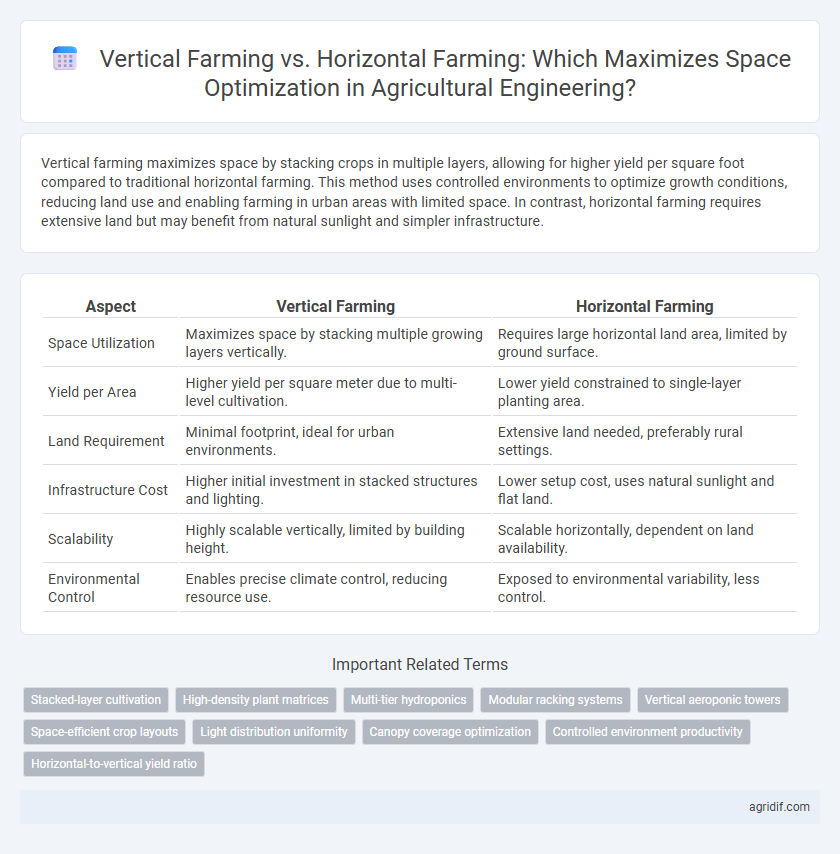 Vertical Farming vs. Horizontal Farming: Which Maximizes Space Optimization in Agricultural Engineering?
