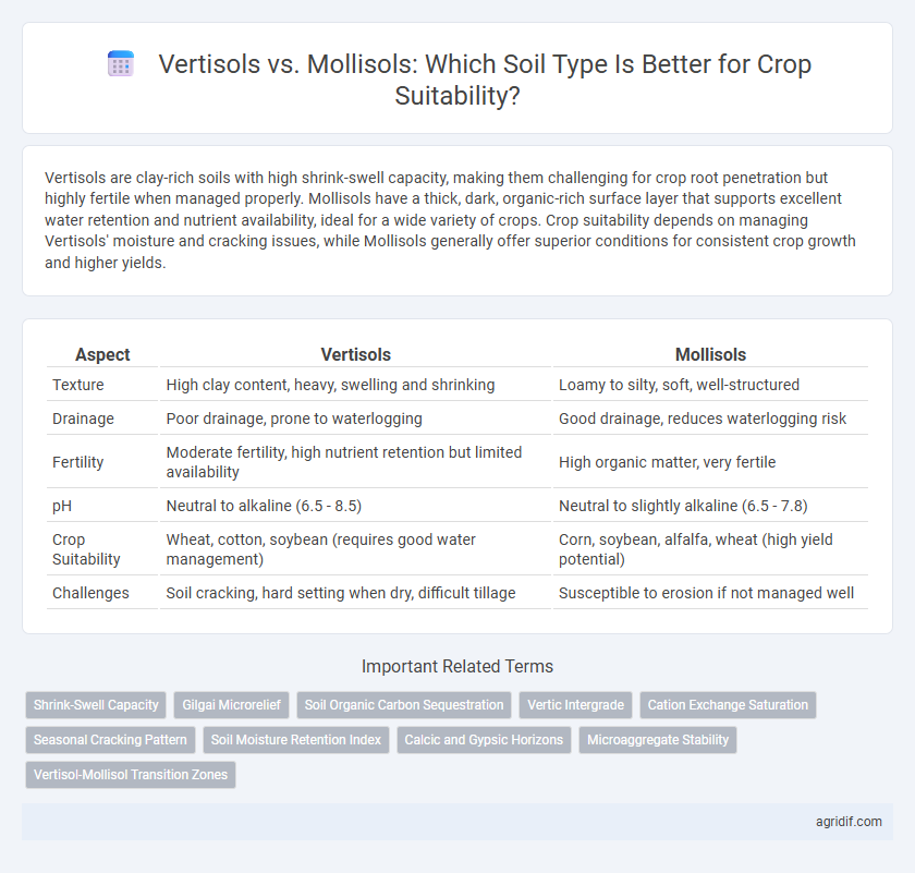 Vertisols vs. Mollisols: Which Soil Type Is Better for Crop Suitability?