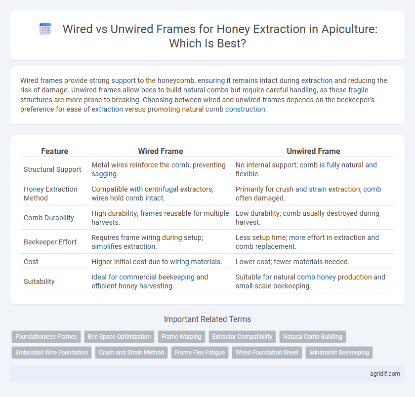 Wired vs Unwired Frames for Honey Extraction in Apiculture: Which Is Best?