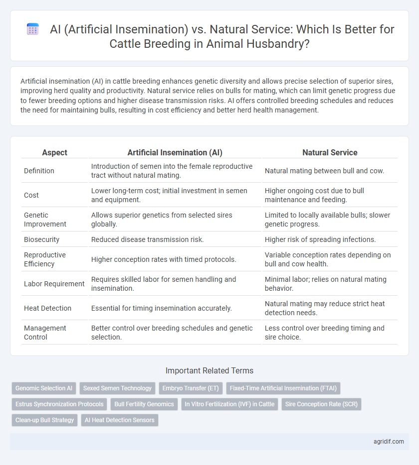 AI (Artificial Insemination) vs. Natural Service: Which Is Better for Cattle Breeding in Animal Husbandry?