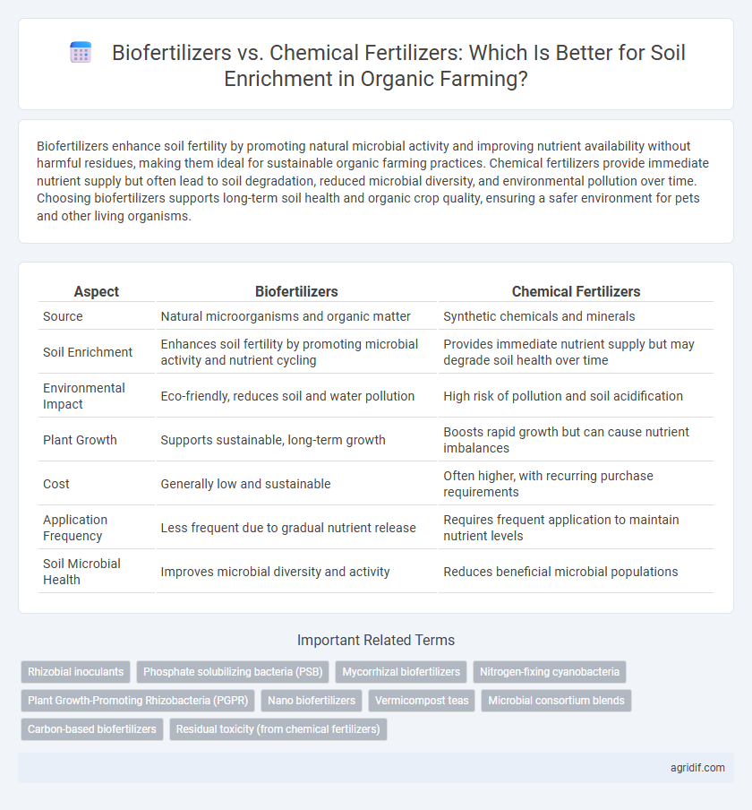 Biofertilizers vs. Chemical Fertilizers: Which Is Better for Soil Enrichment in Organic Farming?