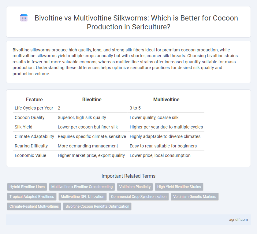 Bivoltine vs Multivoltine Silkworms: Which is Better for Cocoon Production in Sericulture?