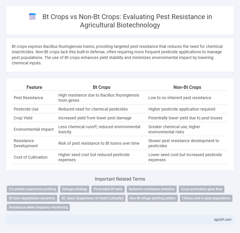 Bt Crops vs Non-Bt Crops: Evaluating Pest Resistance in Agricultural Biotechnology
