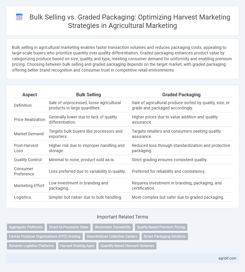 Bulk Selling vs. Graded Packaging: Optimizing Harvest Marketing Strategies in Agricultural Marketing