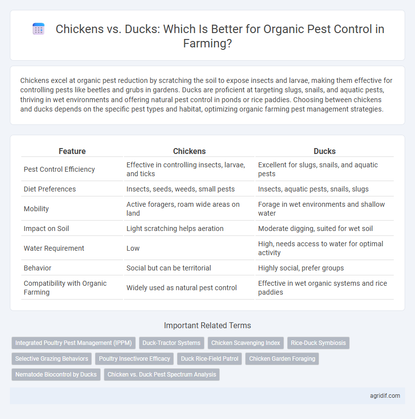 Chickens vs. Ducks: Which Is Better for Organic Pest Control in Farming?