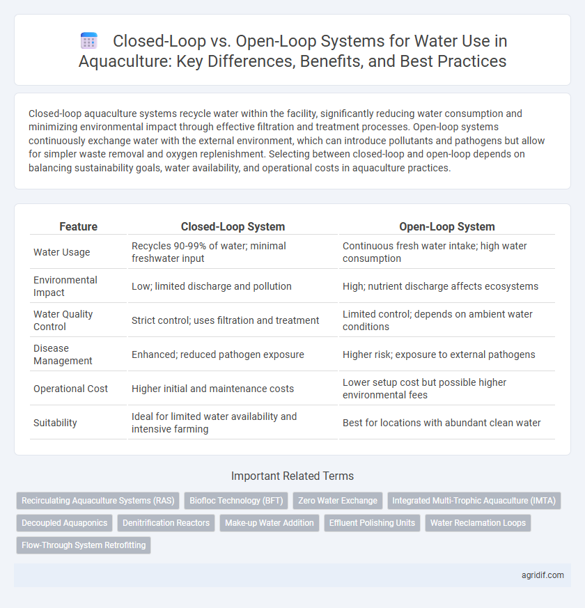 Closed-Loop vs. Open-Loop Systems for Water Use in Aquaculture: Key Differences, Benefits, and Best Practices