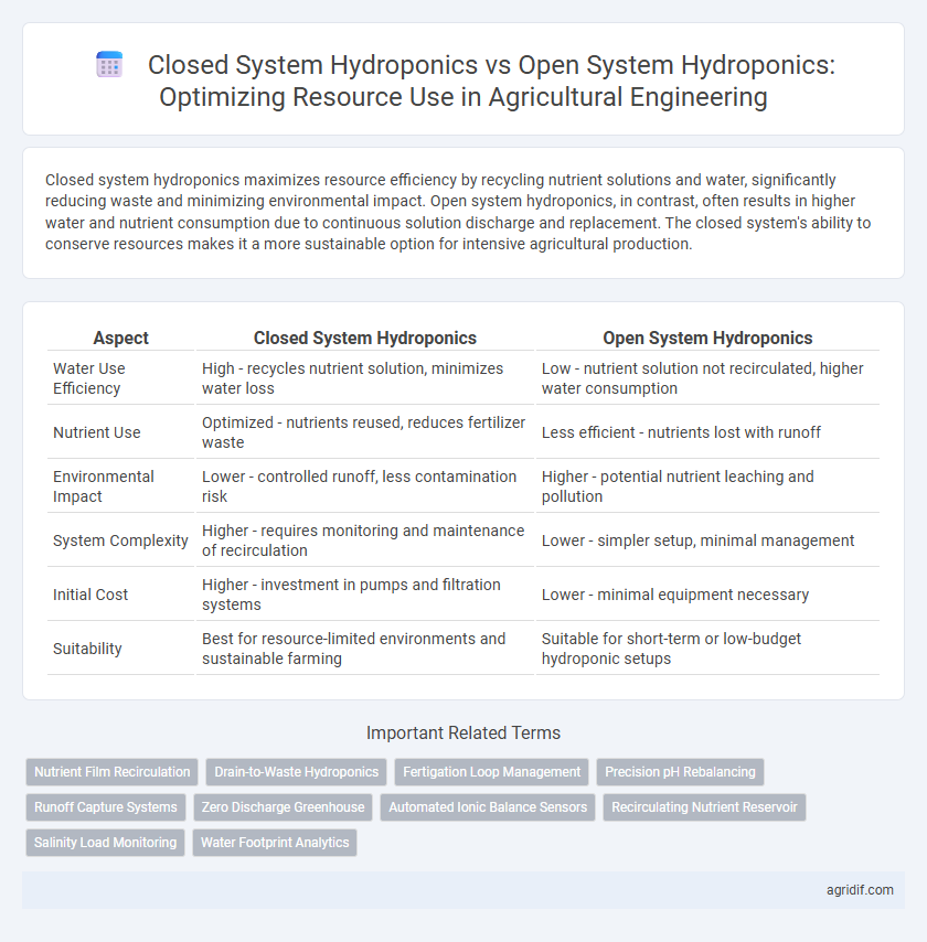 Closed System Hydroponics vs Open System Hydroponics: Optimizing Resource Use in Agricultural Engineering