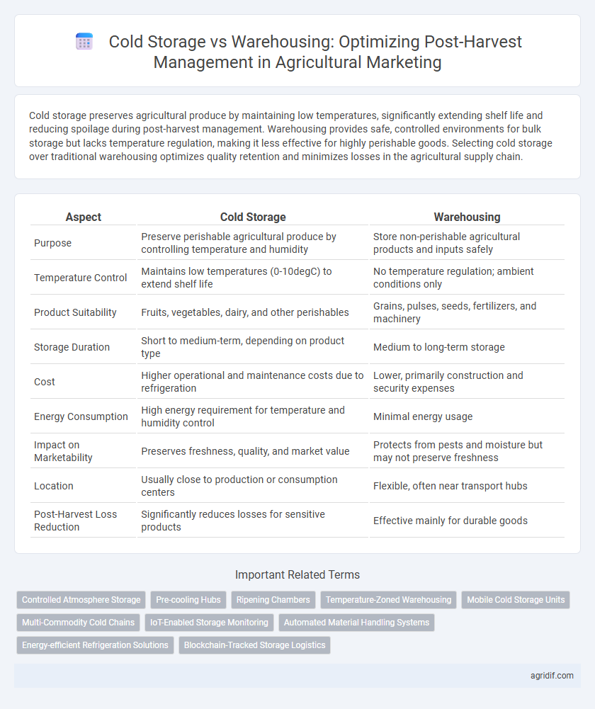 Cold Storage vs Warehousing: Optimizing Post-Harvest Management in Agricultural Marketing