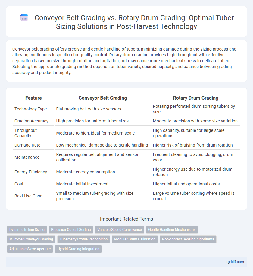 Conveyor Belt Grading vs. Rotary Drum Grading: Optimal Tuber Sizing Solutions in Post-Harvest Technology