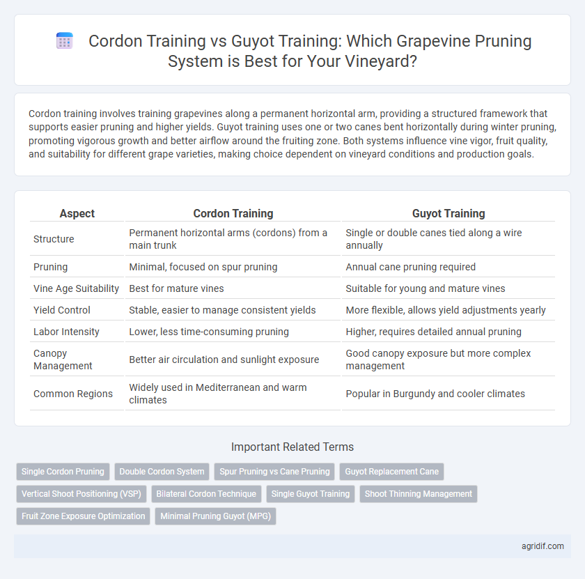 Cordon Training vs Guyot Training: Which Grapevine Pruning System is Best for Your Vineyard?