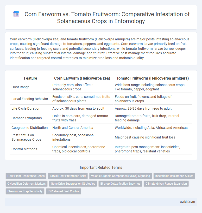 Corn Earworm vs. Tomato Fruitworm: Comparative Infestation of Solanaceous Crops in Entomology