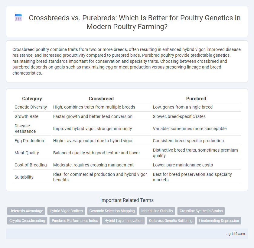 Crossbreeds vs. Purebreds: Which Is Better for Poultry Genetics in Modern Poultry Farming?