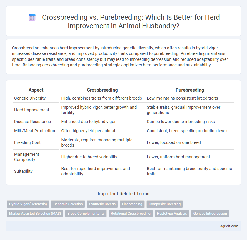 Crossbreeding vs. Purebreeding: Which Is Better for Herd Improvement in Animal Husbandry?