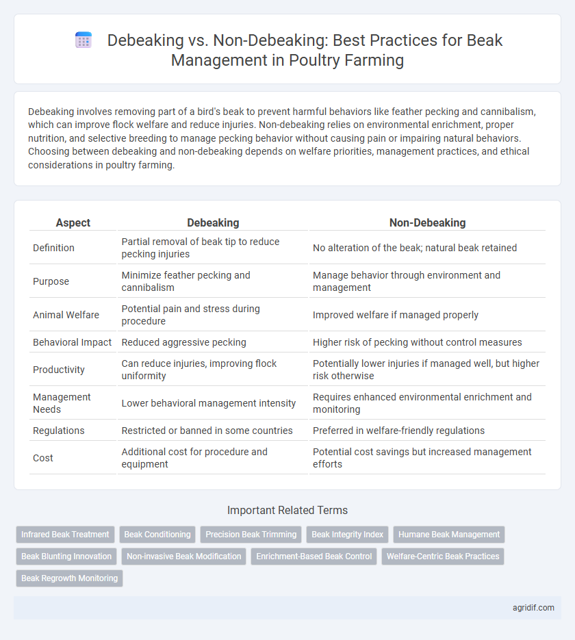 Debeaking vs. Non-Debeaking: Best Practices for Beak Management in Poultry Farming