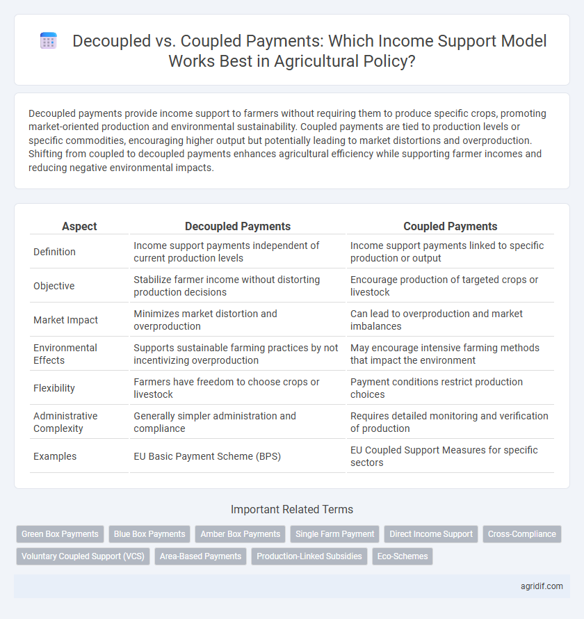 Decoupled vs. Coupled Payments: Which Income Support Model Works Best in Agricultural Policy?