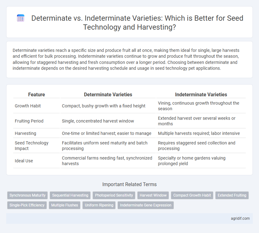 Determinate vs. Indeterminate Varieties: Which is Better for Seed Technology and Harvesting?