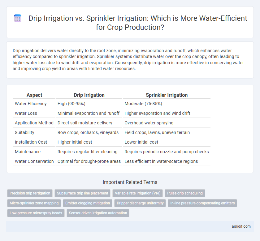 Drip Irrigation vs. Sprinkler Irrigation: Which is More Water-Efficient for Crop Production?
