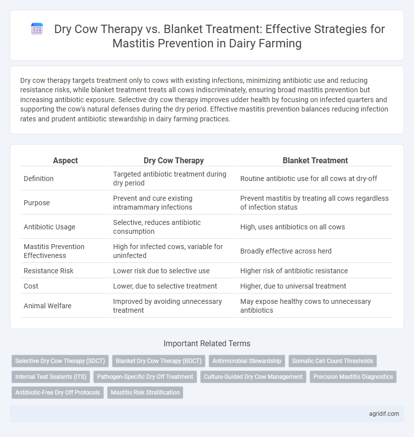 Dry Cow Therapy vs. Blanket Treatment: Effective Strategies for Mastitis Prevention in Dairy Farming