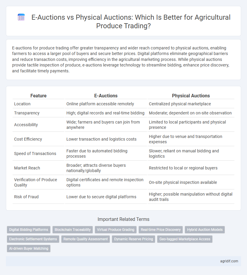 E-Auctions vs Physical Auctions: Which Is Better for Agricultural Produce Trading?