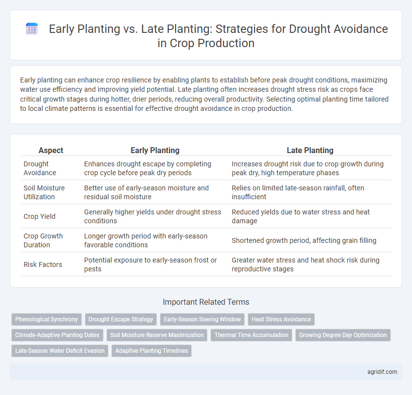 Early Planting vs. Late Planting: Strategies for Drought Avoidance in Crop Production