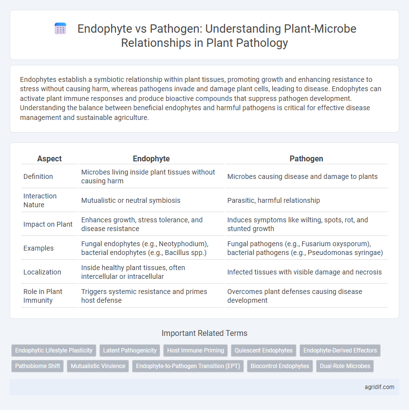 Endophyte vs Pathogen: Understanding Plant-Microbe Relationships in Plant Pathology