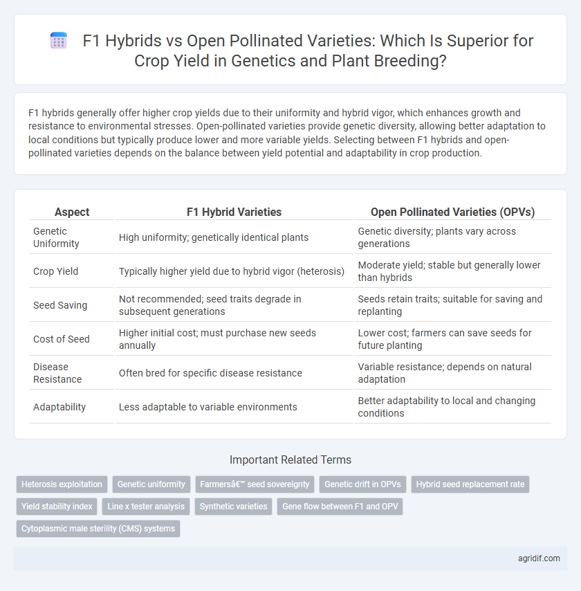 F1 Hybrids vs Open Pollinated Varieties: Which Is Superior for Crop Yield in Genetics and Plant Breeding?