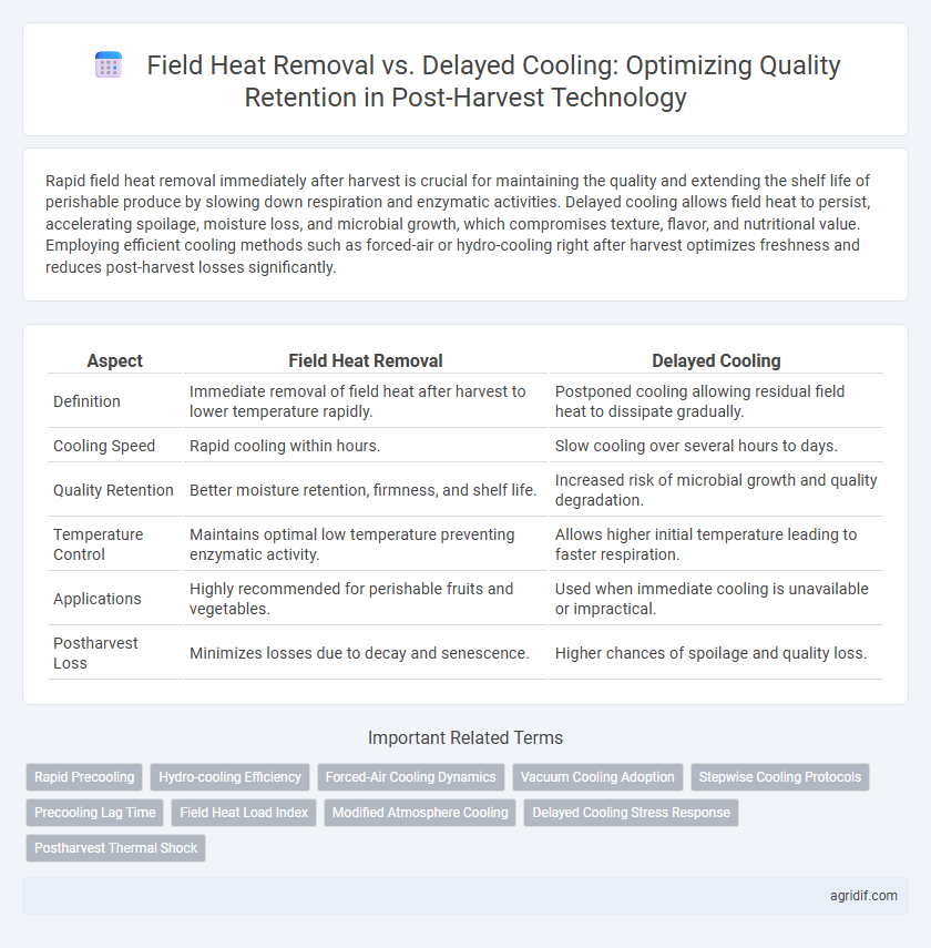 Field Heat Removal vs. Delayed Cooling: Optimizing Quality Retention in Post-Harvest Technology