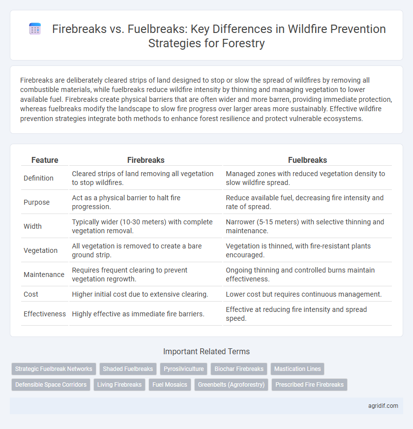 Firebreaks vs. Fuelbreaks: Key Differences in Wildfire Prevention Strategies for Forestry