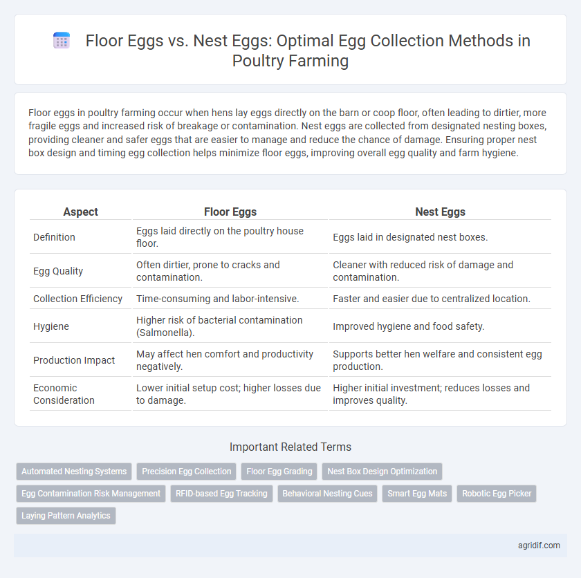 Floor Eggs vs. Nest Eggs: Optimal Egg Collection Methods in Poultry Farming