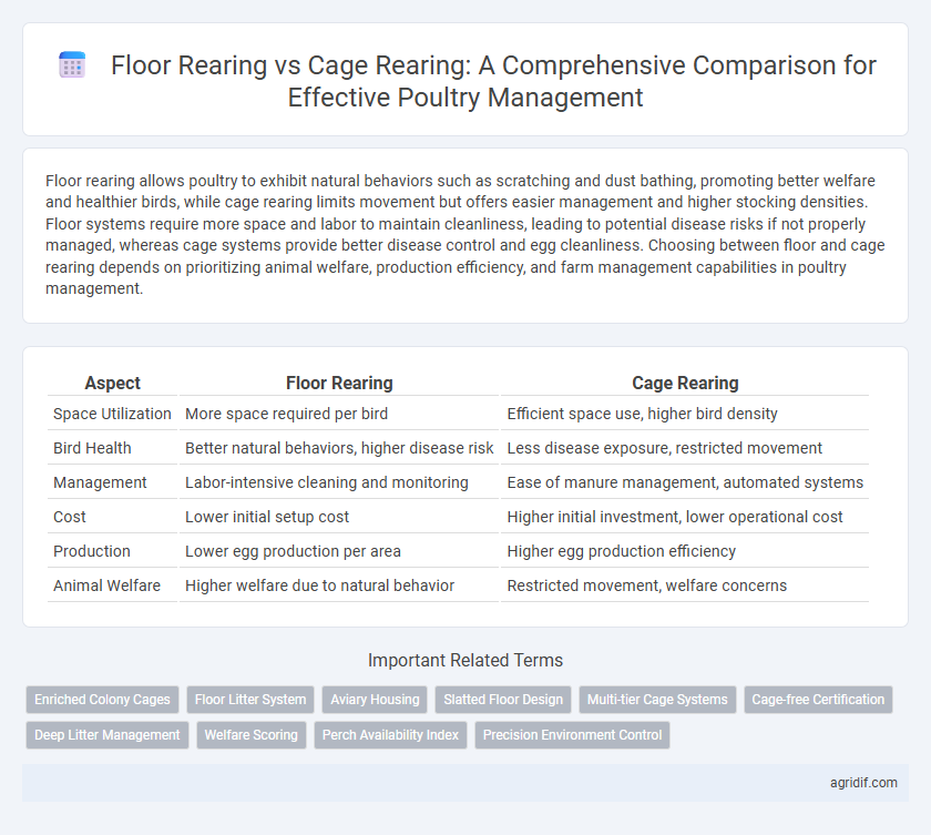 Floor Rearing vs Cage Rearing: A Comprehensive Comparison for Effective Poultry Management