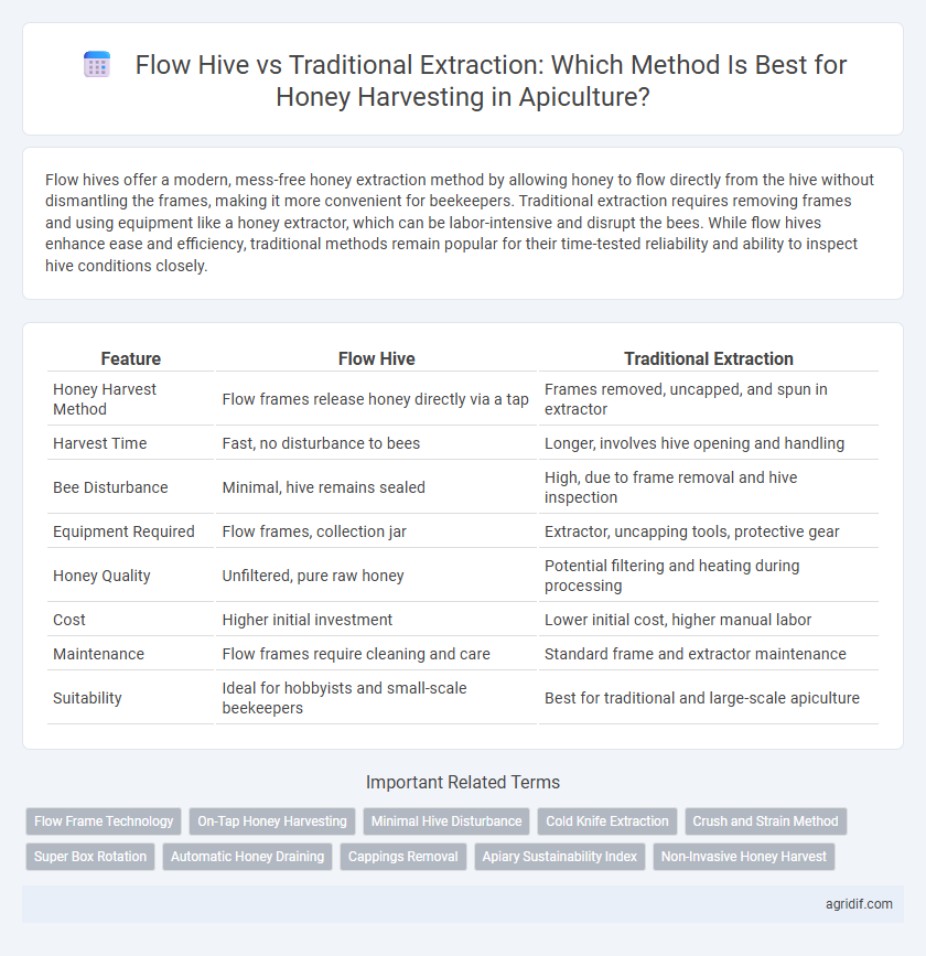 Flow Hive vs Traditional Extraction: Which Method Is Best for Honey Harvesting in Apiculture?