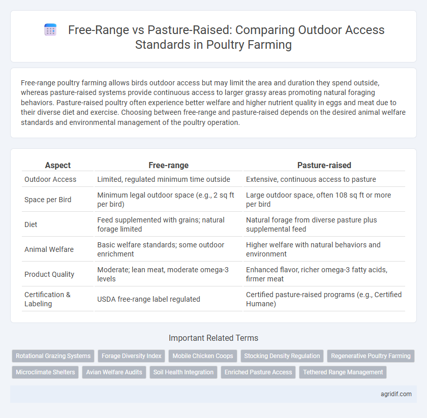 Free-Range vs Pasture-Raised: Comparing Outdoor Access Standards in Poultry Farming