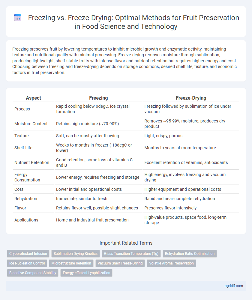 Freezing vs. Freeze-Drying: Optimal Methods for Fruit Preservation in Food Science and Technology