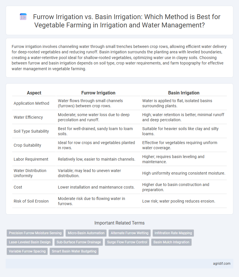 Furrow Irrigation vs. Basin Irrigation: Which Method is Best for Vegetable Farming in Irrigation and Water Management?