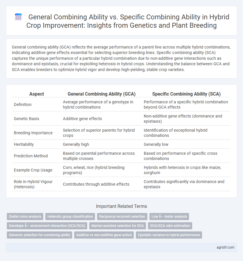 General Combining Ability vs. Specific Combining Ability in Hybrid Crop Improvement: Insights from Genetics and Plant Breeding