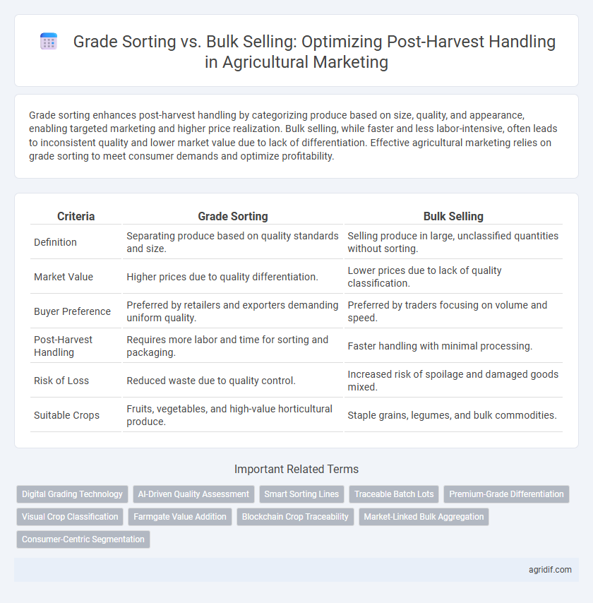 Grade Sorting vs. Bulk Selling: Optimizing Post-Harvest Handling in Agricultural Marketing