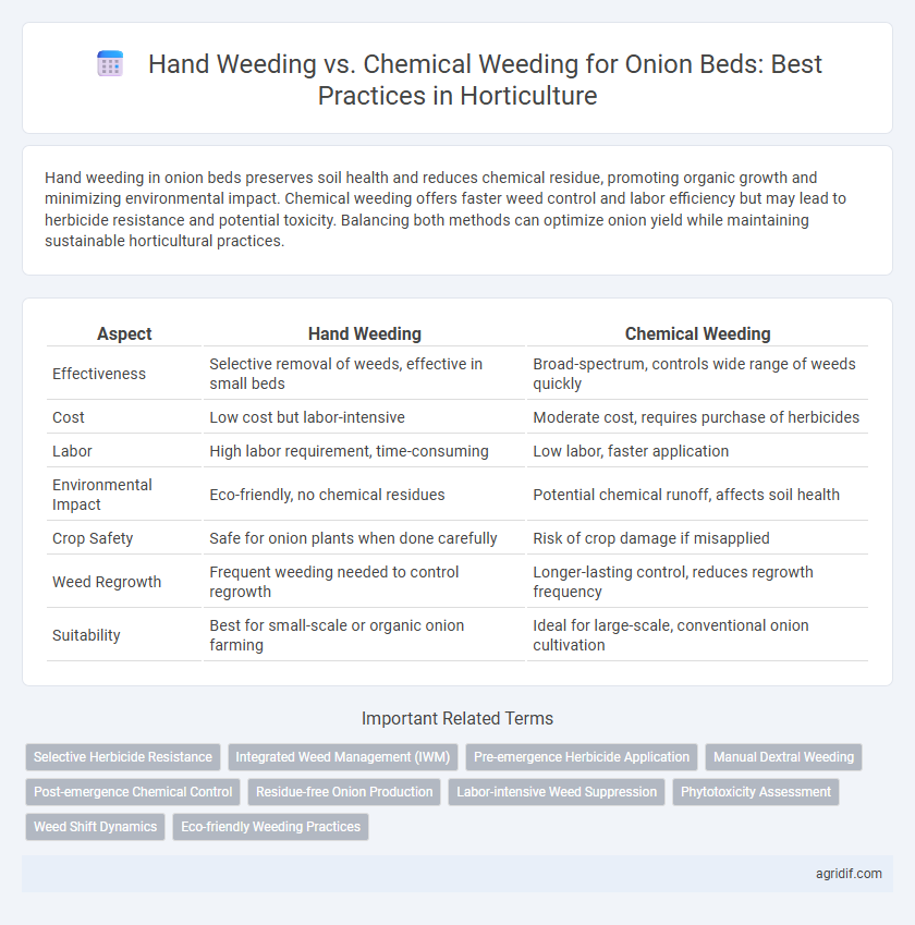 Hand Weeding vs. Chemical Weeding for Onion Beds: Best Practices in Horticulture