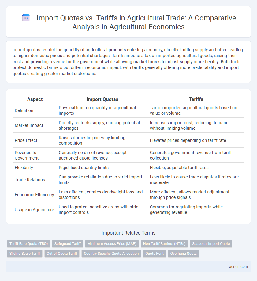 Import Quotas vs. Tariffs in Agricultural Trade: A Comparative Analysis in Agricultural Economics