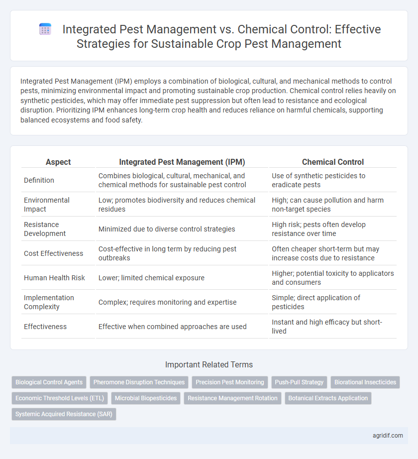 Integrated Pest Management vs. Chemical Control: Effective Strategies for Sustainable Crop Pest Management